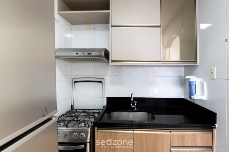 Private kitchen, Apt w/ Balcony and sea View in Guarapari Cmd0311, Guarapari