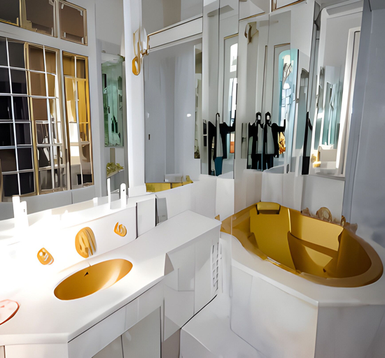 Bathroom, Château Domaine Leblanc, Eure