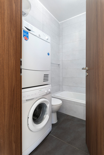 Laundry, Stylish Penthouse - Terrace near Spinola, St Julian's