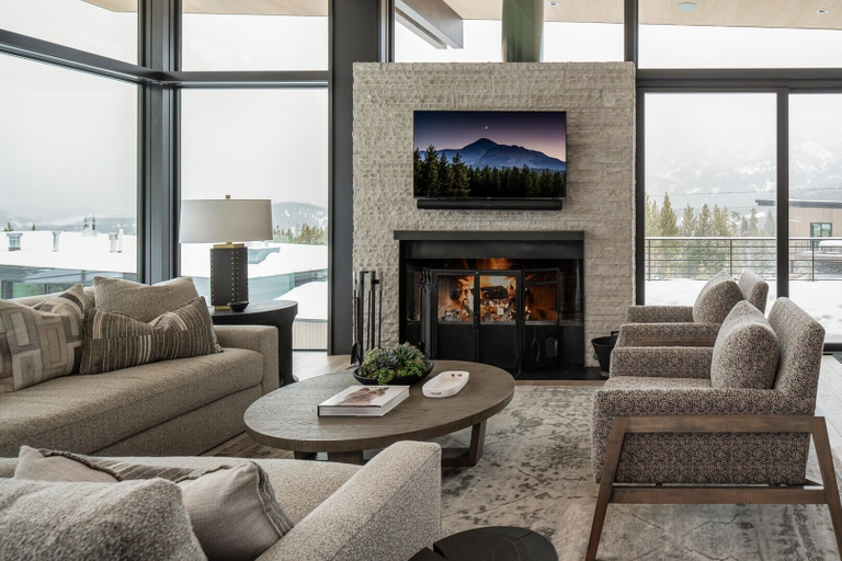 Living area 4, 5 Thistle Way 4 Bedroom Home by Moonlight Basin Lodging, Madison