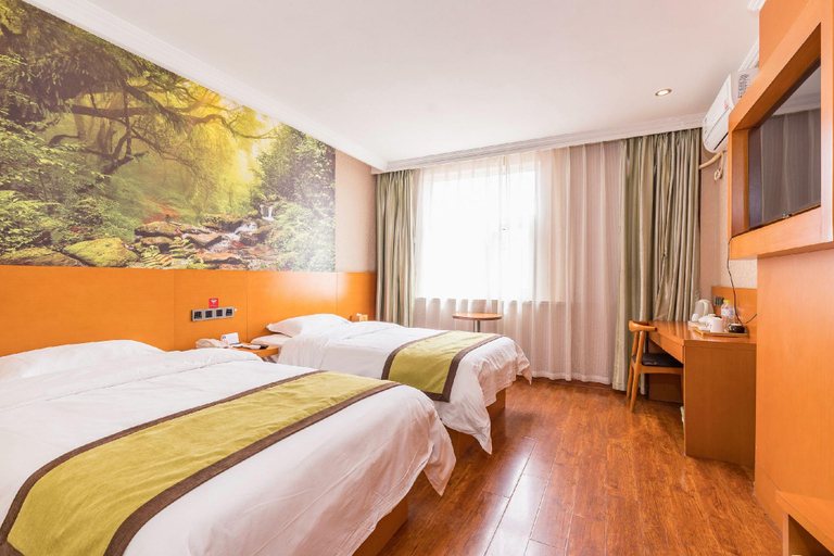 Bedroom 2, Shell Rizhao Donggang District Bus station Hotel, Rizhao
