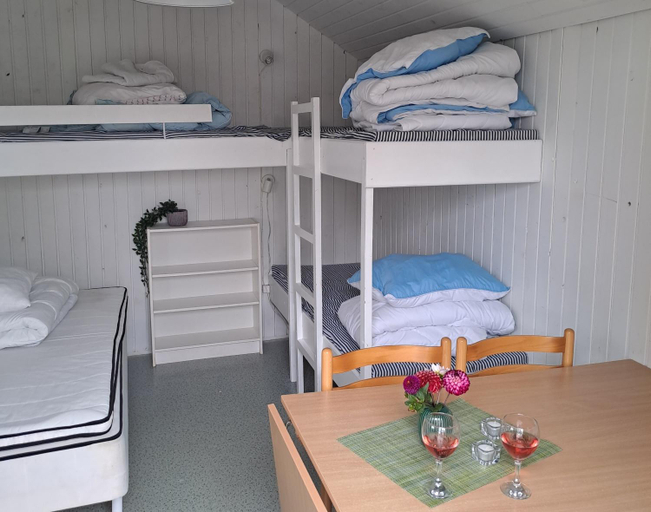 Bedroom 3, Kongsøre camping, sma og store hytter, Odsherred