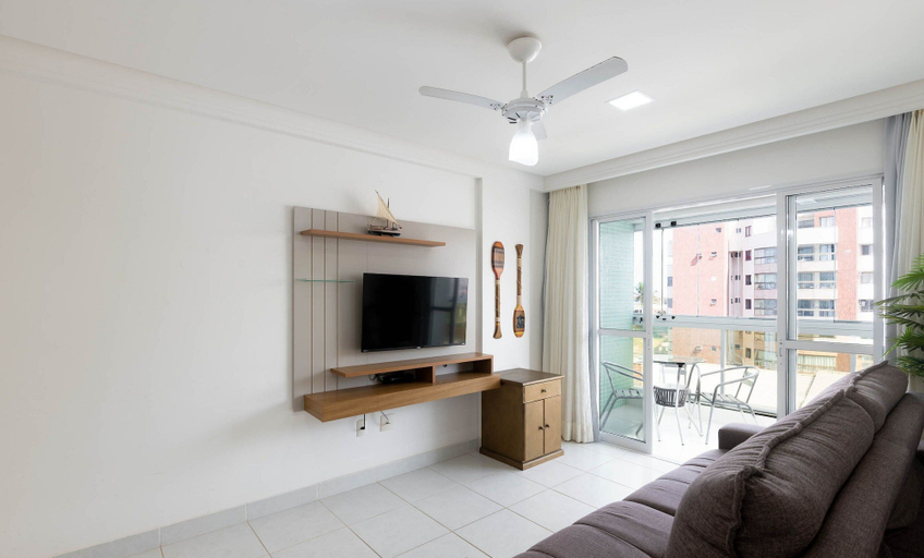 Living area, Apt w/ Balcony and sea View in Guarapari Cmd0311, Guarapari