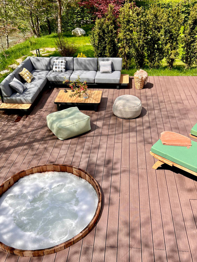 Swimming pool, La Rau 663A Mountain Chalet - Riverfront & Saltwater Spa, Porumbacu De Jos