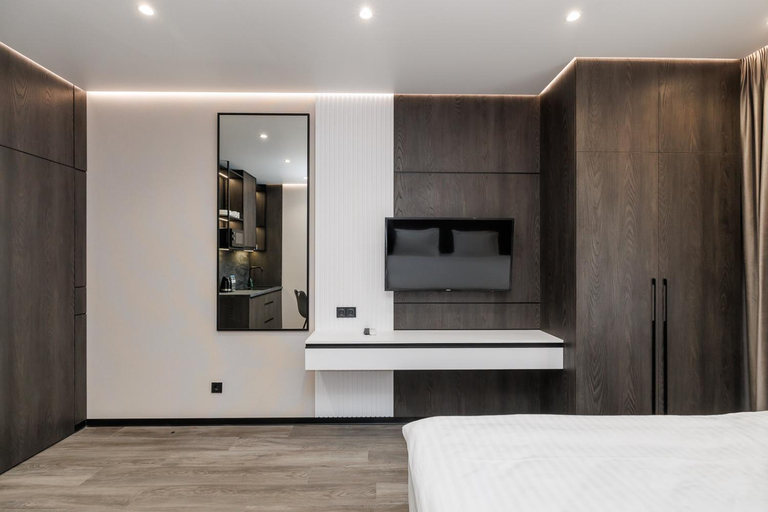 Bedroom 2, Hotel Status Apartments, Holosiïvs'kyi