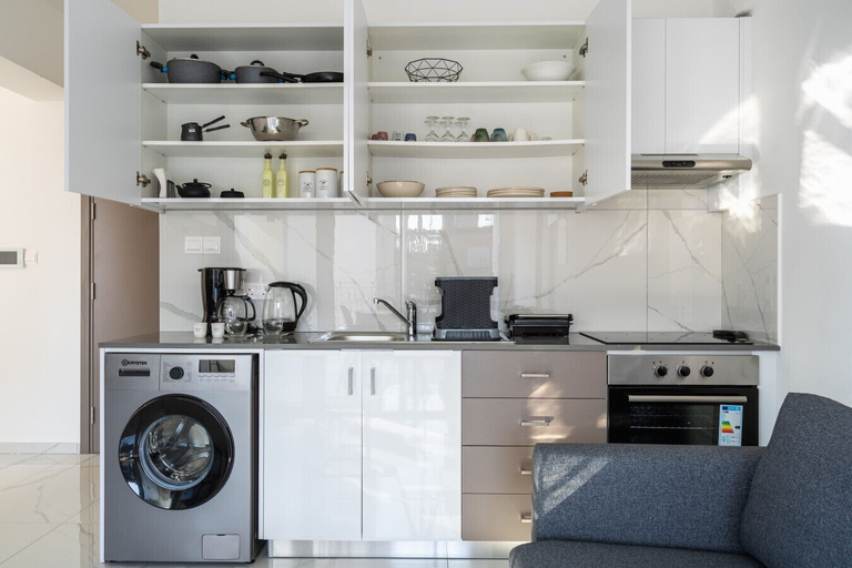 Private kitchen 2, Marble - Studio & Balcony in Larnaca, Larnaca