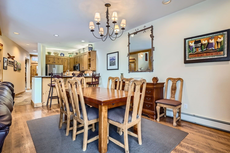 Dining, 8712 Ski Tip Townhomes 3 Bedroom Townhouse, Summit