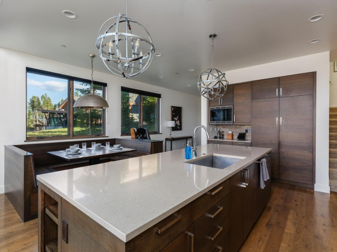 Private kitchen 3, 6 Silver Peaks 3 Bedroom Home by Moonlight Basin Lodging, Madison