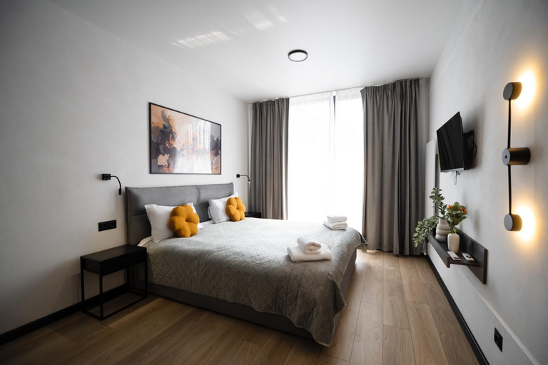 Bedroom 2, MYFREEDOM апартаменти поруч із метро Контрактова, вул Костянтинівська, Podil's'kyi