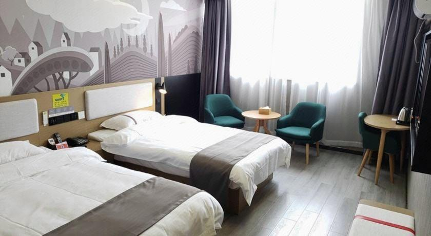 Bedroom 2, Thank Inn Hotel Anhui Anqing Yixiu Government University Town, Anqing