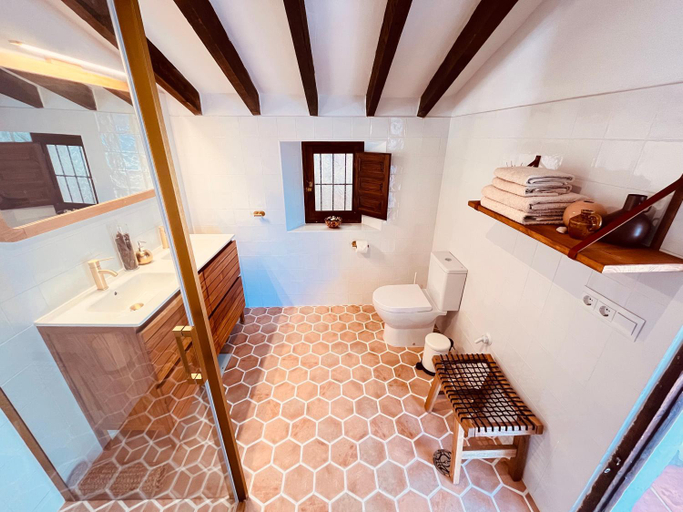 Bathroom 1, Casita Comares - bed and breakfast - La Alqueria - Comares - Malaga, Málaga