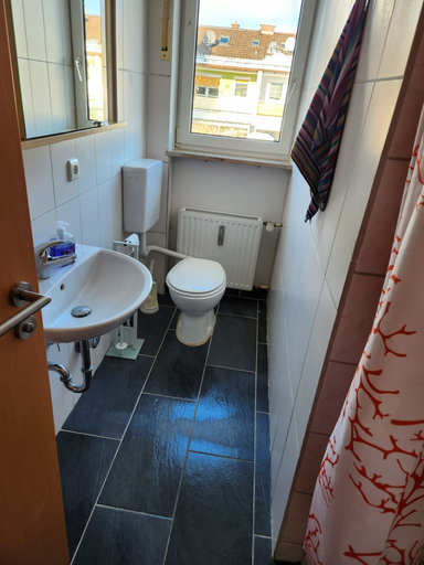 Bathroom, Einfache 1-Zimmer Wohnung, Unterallgäu