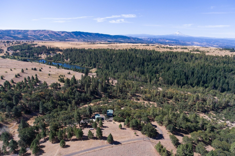 Aerial view 4, The Oaks Home features Private Disc Golf Course by RedAwning, Klickitat