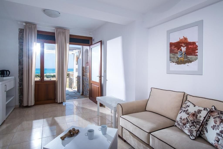 Living area 3, Golden Grain Beachfront Suites, Crete