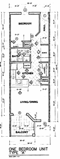 Floor plan, Grand Caribbean 323 1 Bedroom Condo, Baldwin