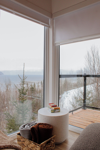 View from room 2, Refuge du Fjord, Le Fjord-du-Saguenay