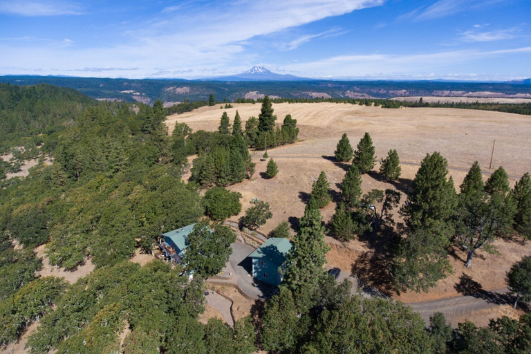 Aerial view 2, The Oaks Home features Private Disc Golf Course by RedAwning, Klickitat