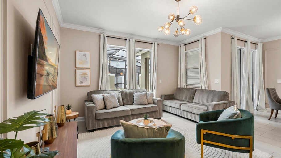 Interior 4, Contemporary Townhouse w BBQ & Pool Sleeps 12, Osceola