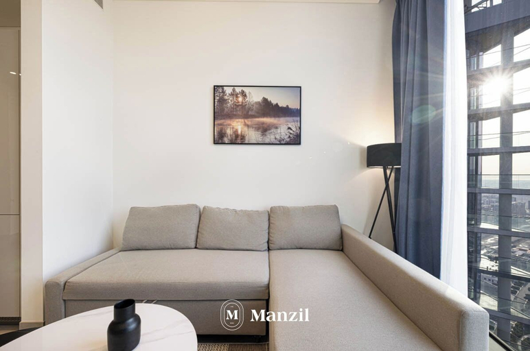 Living area 5, Manzil - Luxury 1BR with Skyline Views, Dubai