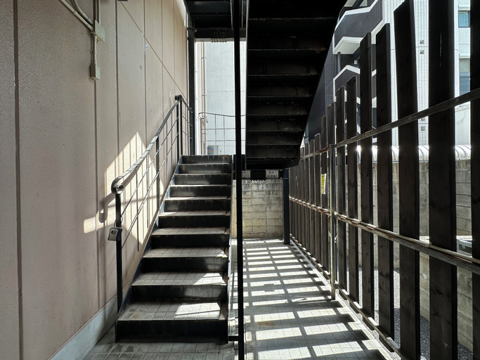 Staircase, goom Hotel Nakasu Maxim, Fukuoka