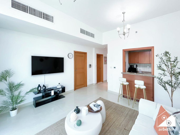 Interior 5, Prestige Marina Living 1BR Balcony, Pool & Gym, Dubai