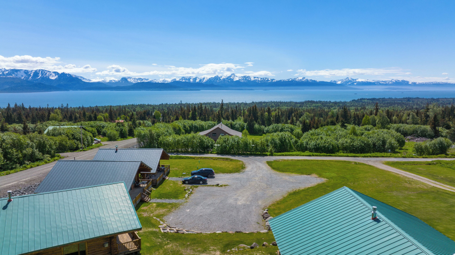 Aerial view, Destination Alaska Charters - Cabin 1, Kenai Peninsula