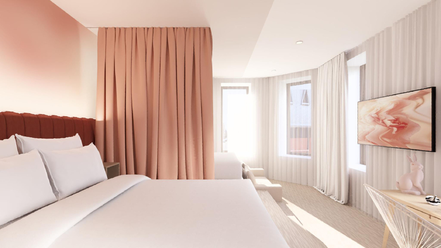 Bedroom 2, Rose Hotel Invisible, Communauté-Urbaine-de-Québec