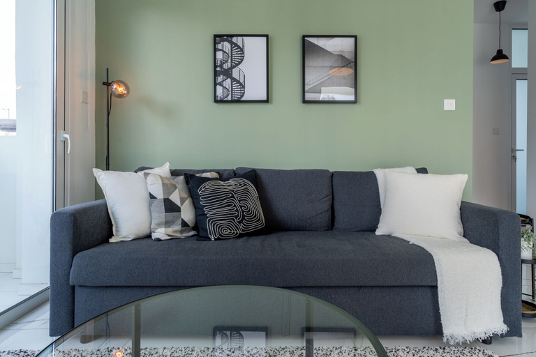 Living area 3, Artemis 1-BR Apt. & Terrace in Larnaca, Larnaca