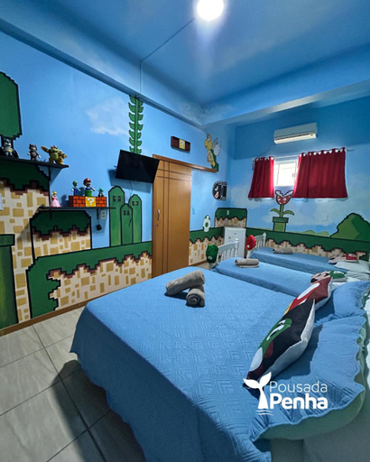 Bedroom 2, Pousada Penha Beto Carrero, Penha