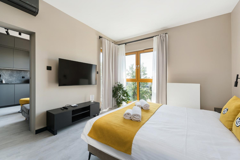 Bedroom 2, Bed&Bath Luxury Apartments, Kraków City