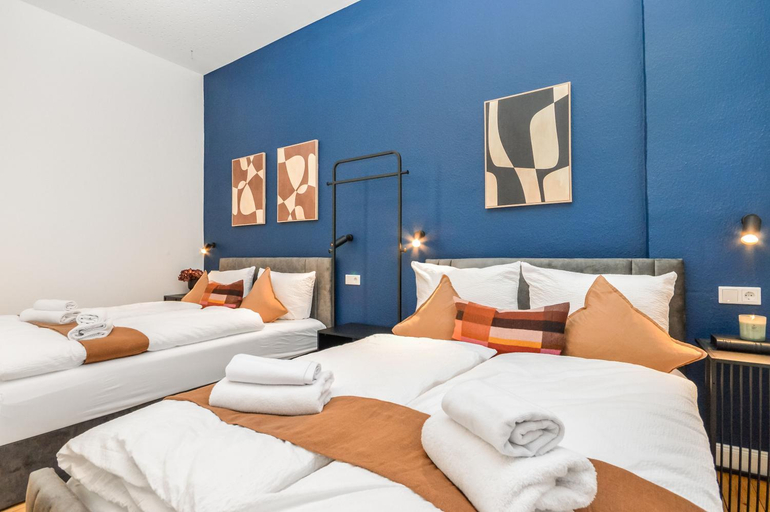Bedroom 2, NUJU Rentals Apartments & Lofts Ideal fur Gruppen, Bielefeld