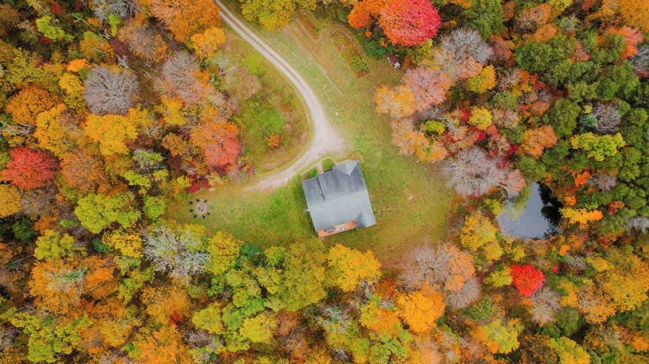 Aerial view 2, The 312 House A Boho Retreat Hocking Hills, Perry