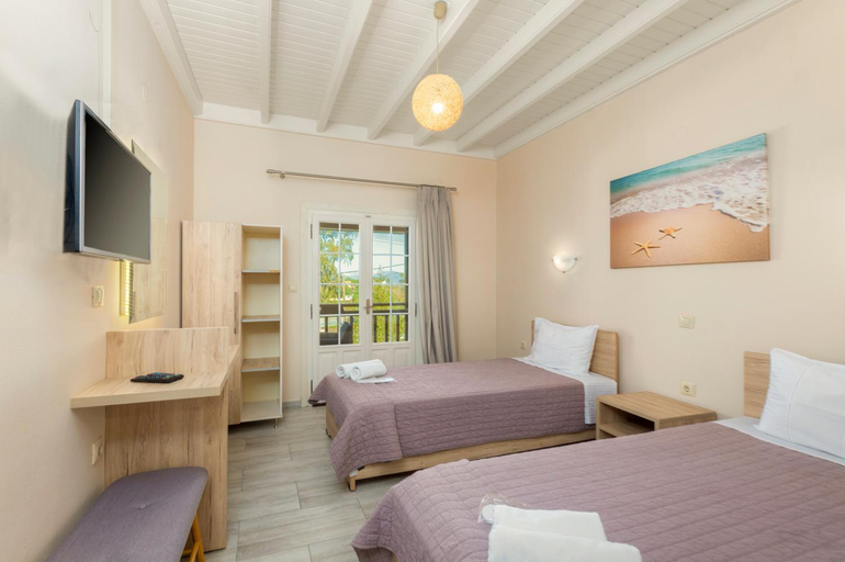 Bedroom 2, Potamos Apartments, Ionian Islands