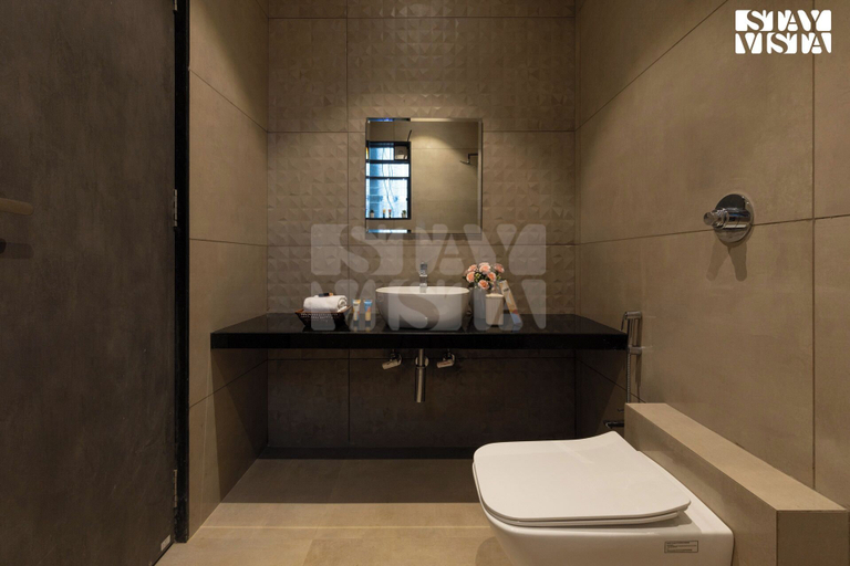 Bathroom 3, Brick and beam, Satara