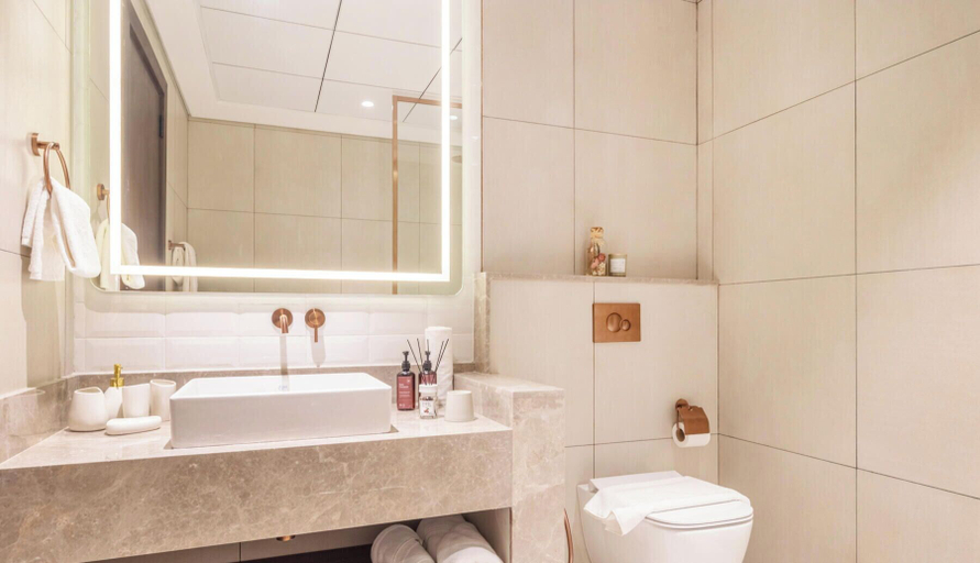 Bathroom 4, Manzil - 1BR in Arjan with City Views, Dubai