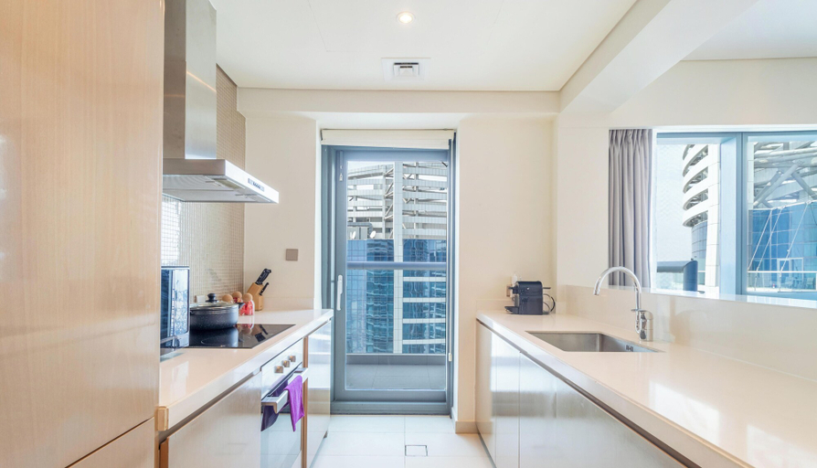 Private kitchen, Manzil - High Floor 1BR in Business Bay, Dubai