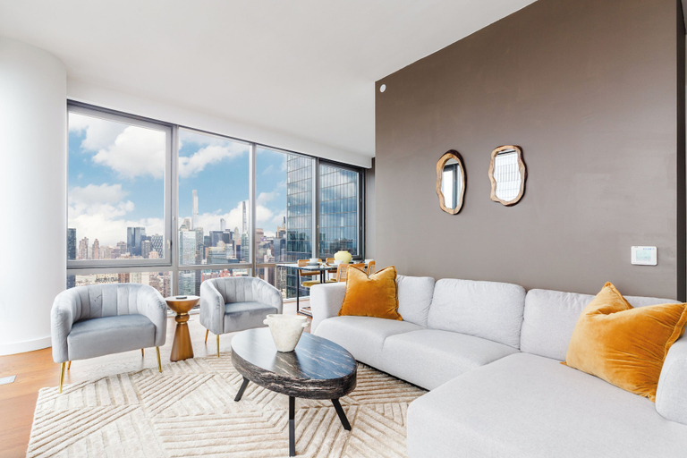 Living area 4, 2 bedroom luxury Empire State VIEW, New York
