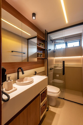 Bathroom, Mont Blanc Apartamentos, São Luis
