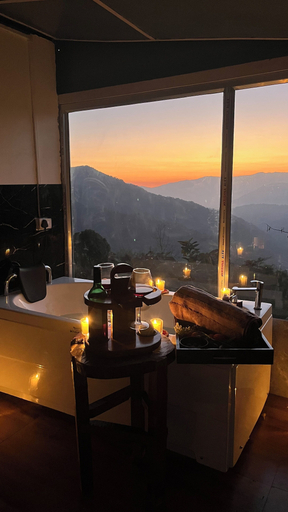 Champagne service 2, Terra Mist by Terra Stays, Darjiling