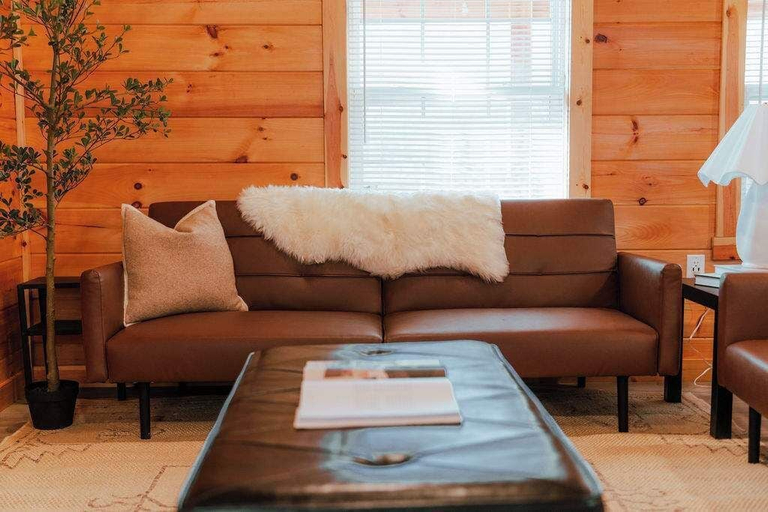 Living area 2, Cedar Wrapped Cozy Villa Cabin - 4 Miles From Trails, Hocking