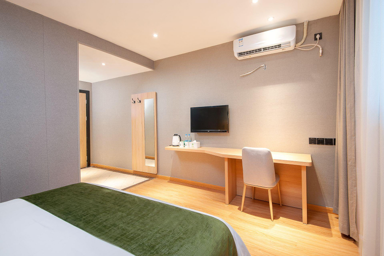 Bedroom 2, GreenTree Inn Shanghai Jiading Anting Motor City Express Hotel, Shanghai