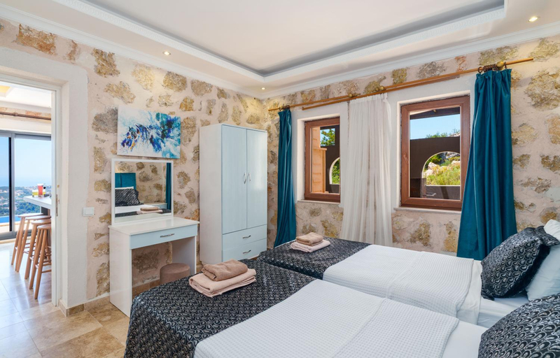 Bedroom 4, Villa Elvin in Slamlar K y, Kaş