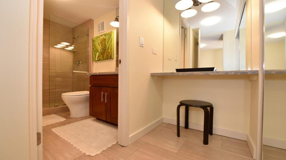 Bathroom 4, Kaleialoha 401 · KA 401 Spacious Studio w Mountain View Pool AC, Maui