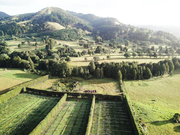 Aerial view, Ora Springs Retreat, Whangarei