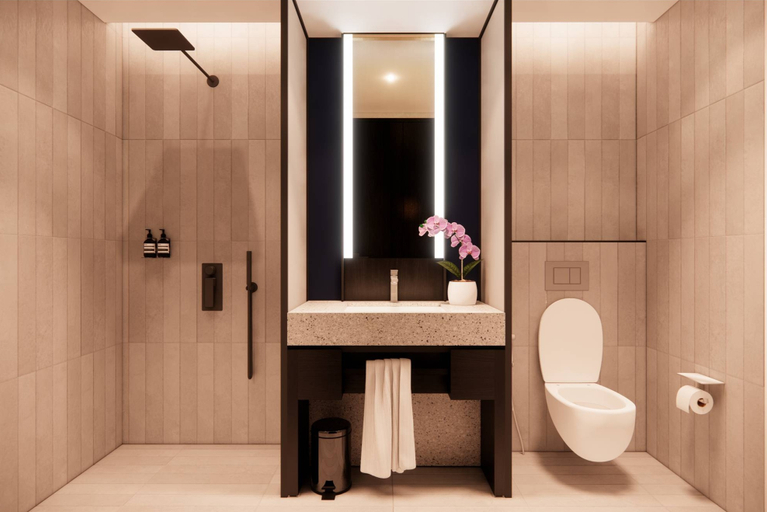 Bathroom 5, Nusatu by Artotel - Semarang, Semarang