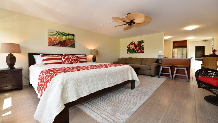 Bedroom 3, Kaleialoha 401 · KA 401 Spacious Studio w Mountain View Pool AC, Maui