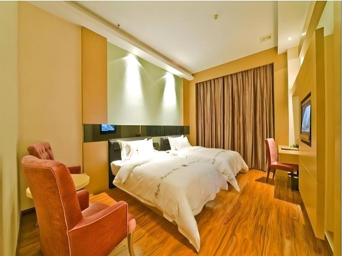 Bedroom 2, Pengker Deluxe Collection Hotel(Haiancheng Branch), Shenzhen