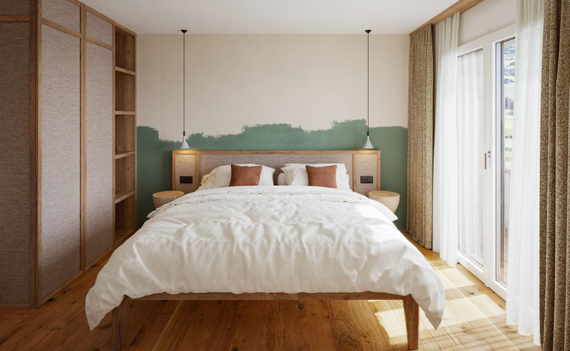 Bedroom, KURVE Apartments & Lounge, Frutigen