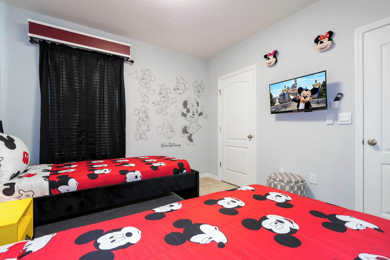 Bedroom 2, Stunning 5Bd w/ Pool Close to Disney @ Solterra 7829, Polk