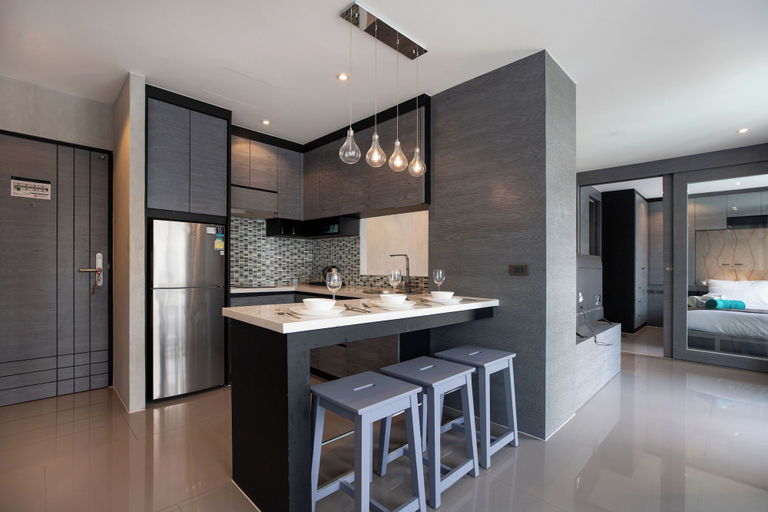 Private kitchen 3, Citygate 2 BR Pool View P503-4, Phuket Island